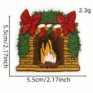 Christmas cloth stickers 6 #
