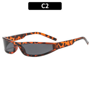 C2-leopard print frame gray piece