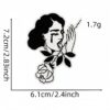oly-882886f588c0fee80b4de0609807e33e Wholesale Punk Horror Black White Embroidered Patch - Trendy Fashion Accessory for Bags, Jeans, Hats