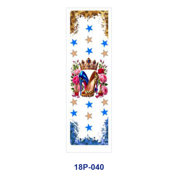 Wholesale 2/8/16pcs UV DTF Stickers Rose High Heels Crown Perfume Diamond Star Pattern Pen and Bookmark Stickers