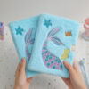 oly-883d22bc5f62bf7210b698abd22bd351 Wholesale Cartoon Mermaid Tail Embroidered Plush Notebook Cute Lock Diary for Girls Everyday Journal