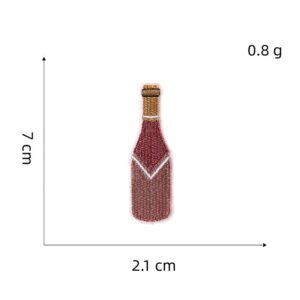 Wine bottle cloth stickers 10#