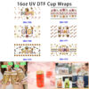 Wholesale 16oz Interesting Letter Cartoon Series Cup UV DTF Wraps