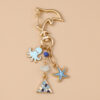 oly-8882a9cec2f9c03effc1aa23ac9ca65c Wholesale Blue Starfish Octopus Seahorse Zinc Alloy Keychain Trendy Bag Charm Gift
