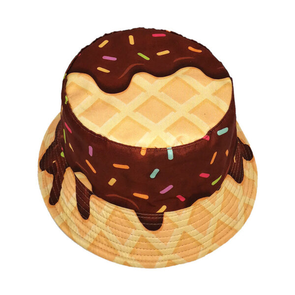 oly-889b7ffa977ee13b5a0e712ef52203b2 Wholesale Doughnut Pattern Fisherman Hat Outdoor Sun Protection Double-Sided Unisex Casual Cap