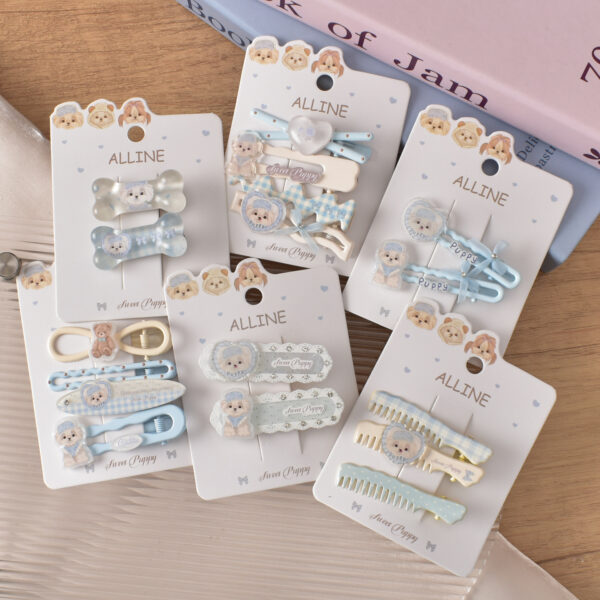 Wholesale Acrylic Cartoon Dog Hair Clip, Cute Duckbill Side Clip, Fashion Hair Accessory for Women, Boutique Resale