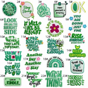 English fabric patch set - 23 pieces