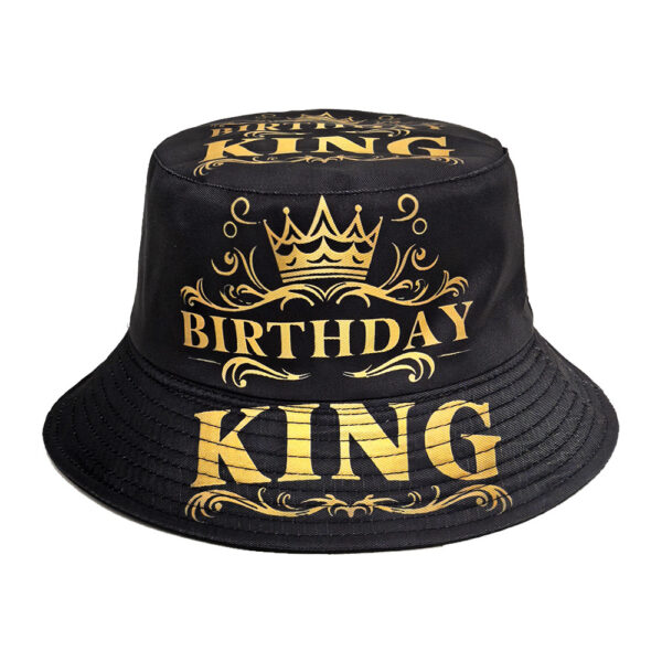 Wholesale Party Printed Bucket Hat with English Letters Sun Protection Casual Beach Hat