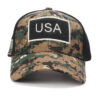 Wholesale Camouflage Baseball Cap Adjustable USA Flag Label Fashion Accessory
