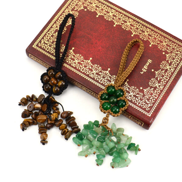 oly-88cbc0ac5b47d8484c84a48be3ab4e1b Wholesale Hand woven Crystal Bead Keychain with Floral Pattern Fashion Accessory for Boutique Resale