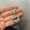 Wholesale Silver Alloy Horseshoe Clip Keychain Trendy Couple Gift Bag Charm