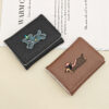 oly-890bd42cab9c4653b555389516af00bf Wholesale Pink Cartoon Dachshund PU Wallet Cute Embroidery Design for Everyday and Party Gift