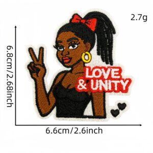Black girl applique 5#