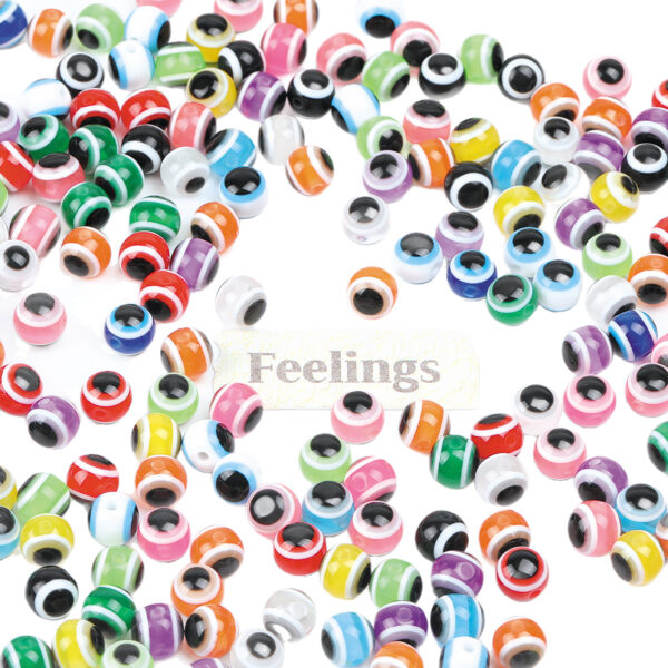 oly-8916ac0197e8d6f0b8737796b8b2d13b Wholesale Mixed Color Acrylic Evil Eye Beads 8mm for DIY Jewelry Making Fashion Accessory