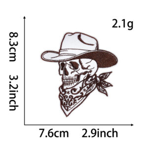 Back heat melt adhesive * skull