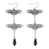 Wholesale Gothic Bat Pendant Tassel Earrings Halloween Jewelry Fashion Accessory