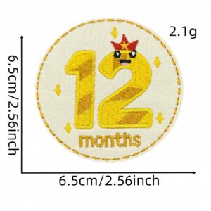 Cartoon round cloth stickers 12#