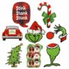 oly-89433b8eaa97dd7a06496057f05e59b8 Wholesale Christmas Cartoon Monster Embroidered Cloth Patches Decorative Craft Supply for Boutique Resale