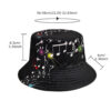 Wholesale Trendy Note Pattern Bucket Hat Sun Protection Music Festival Fashion Accessory for Casual Wear