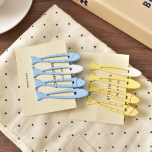 oly-89546663560caf53962ea2ec2c36b536 Wholesale Cute Fish Shape Hair Clips Set Trendy Summer Fashion Accessory for Everyday Styling, Gift for Women Girls