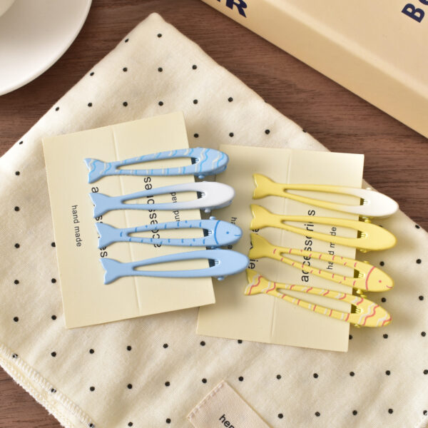 oly-89546663560caf53962ea2ec2c36b536 Wholesale Cute Fish Shape Hair Clips Set Trendy Summer Fashion Accessory for Everyday Styling, Gift for Women Girls