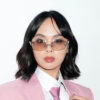 oly-8975d76df94d9a37147f9456da9b15af Wholesale Fashion Rimless Sunglasses Y2K Star Butterfly Design Women's Sun Protection Eyewear