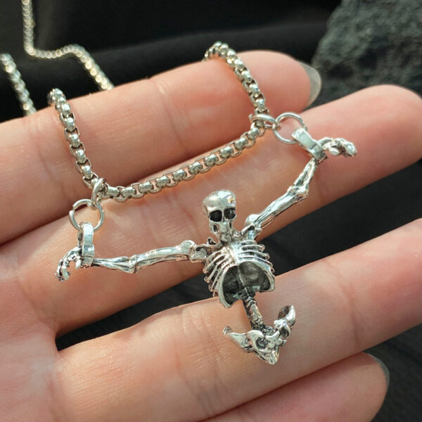 oly-897938d1056bf5d1bc0416fde4ff1ba6 Wholesale Gothic Skull Pendant Necklace for Halloween Punk Hip Hop Fashion Accessory