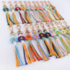 oly-897be236840994e84399d353c3106c27 Wholesale Handmade Crochet Flower Keychain Beige Cotton Rope Korean Style Graduation Gift
