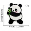 oly-897d5b8615cfd78bd754e9b4067bab80 Wholesale Cartoon Panda Embroidery Patch Iron-On Applique Polyester Thread Decorative Craft Supply