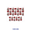 oly-89ae16e33e7f7b2389e399db5bccb10d Wholesale 2/4/8pcs Christmas Santa Bow Mini Cup Keychain Sticker