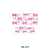 Wholesale 8pcs Multicolor Rose Horse Leopard Print Bow Floral Decor Mini Cup Keychain Sticker