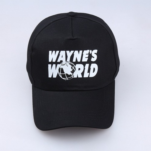 Wholesale Casual Wayne's World Printed Logo Baseball Cap Cotton Blend Sunshade Hat for Men Women OLY Exclusive