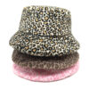 Wholesale Leopard Print Faux Fur Bucket Hat Trendy Women's Hat