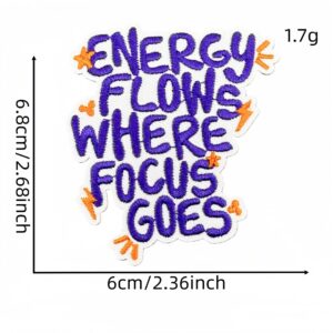 Inspirational english cloth stickers 12#