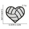 Wholesale Cute Sports Heart Embroidered Patch for Hat DIY Clothing Accessory Resale