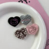 Wholesale Y2K Heart Duckbill Hair Clip Acrylic Coffee Color Fashion Hair Accessory