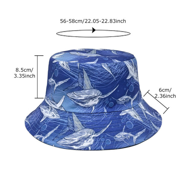 Wholesale Trendy Animal Print Double Sided Bucket Hat for Outdoor Leisure and Sun Protection