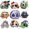 oly-8a5788fe808eaa76fbdd9fdfebbf86cb Wholesale Halloween Cartoon Skull Embroidery Patch Iron-On Polyester Sticker Boutique Resale