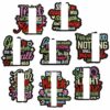 oly-8a57ee5f0014dd62fa09b5dbcf65f13b Wholesale Polyester Thread Colorful English Letter Embroidery Patch Set 8pcs - Trendy Decorative Stickers for Clothes Repair or Gift