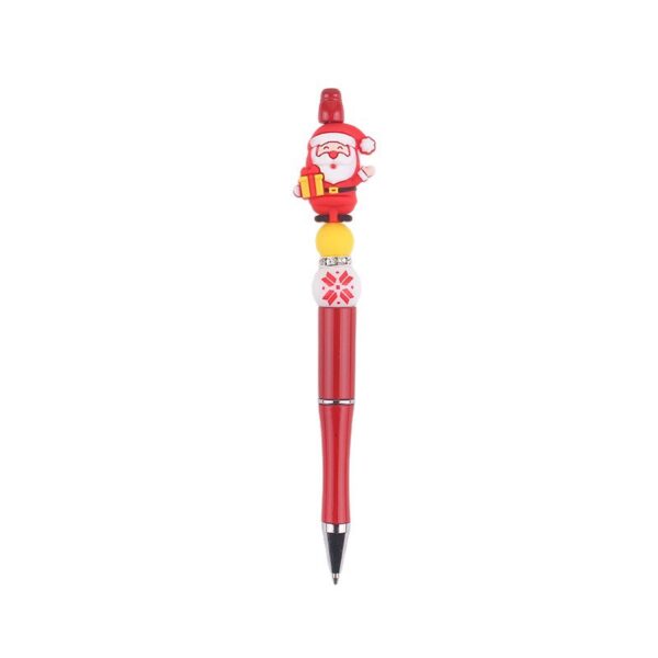 oly-8a5ea899782885bc01922c4fcebcd228 Wholesale Creative Silicone Christmas Penguin Beaded Pen DIY Decorative Writing Pen