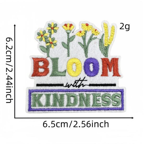 Wholesale Trendy Colorful English Letter Polyester Patches Heat Glue Fashion Accessory for Bags