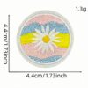 Wholesale Trendy Cartoon Embroidered Patch Colorful Flower Cloth Sticker for Clothing Decoration