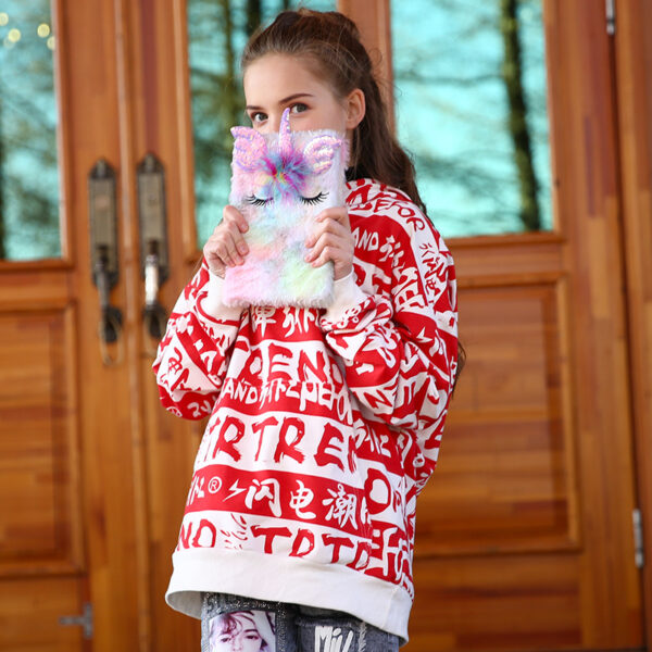 Wholesale Unicorn Cute Notebook Trendy Kids Diary with Feather Design Everyday Gift for Girls Boutique Resale