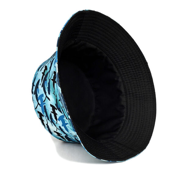 Wholesale Shark Pattern Bucket Hat for Women Sun Protection Casual Fashion Accessory