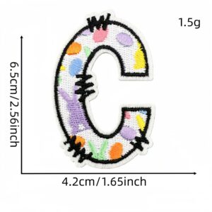 Holiday letter fabric applique c