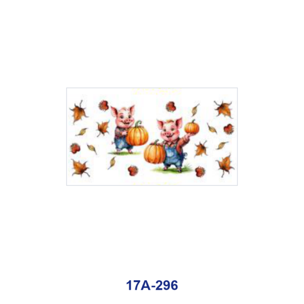 oly-8b0647cbef39a7521afb0086277a64a1 Wholesale 5pcs Summer Autumn Cute Cartoon Pig Sports Beach Harvest Party Balloon Mixed Decor Prints 16oz Cup UV DTF Wraps