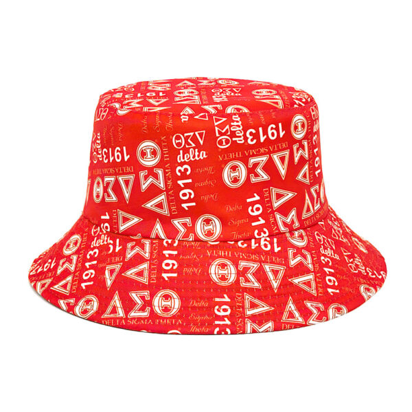 Wholesale Stylish Geometric Pattern Bucket Hat Sun Protection Foldable Outdoor Travel Hat