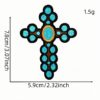 Wholesale Iron-On Embroidery Patches Western Cowboy Cross Design for Hats Clothing Bags Trendy Fashion Accessory Set of 9