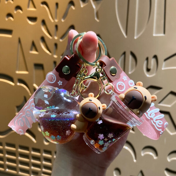 Wholesale Acrylic Capybara Keychain Oil Pendant Trendy Bag Charm Boutique Resale Gift