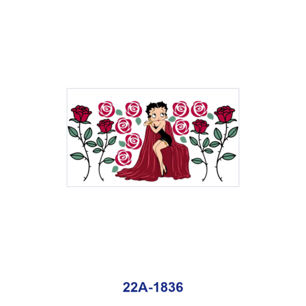 oly-8b2b66ca81b6c8952fd705bddded7e7f Wholesale 5pcs Valentine's Day Vintage BOW Theme Retro Cartoon Pin Up Maiden Heart Red Rose Star Balloon Mixed Decor Prints 16oz Cup UV DTF Wraps OLY Exclusive